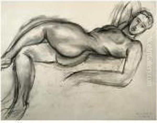 Etude Pour 'nu Rose' Oil Painting by Henri Matisse