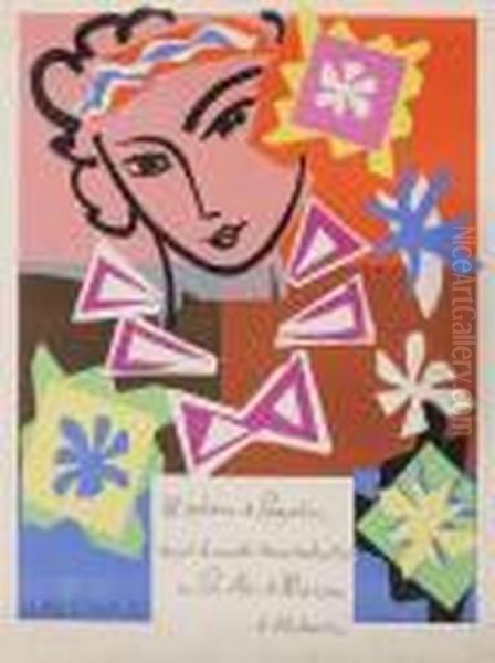 Madame De Pompadour Recoit Le 
Mardi 20 Novembre 1951 Au Pavillon De Marsan A 22 Heures (bal De L'ecole
 Des Arts Decoratifs), 1951 Oil Painting by Henri Matisse