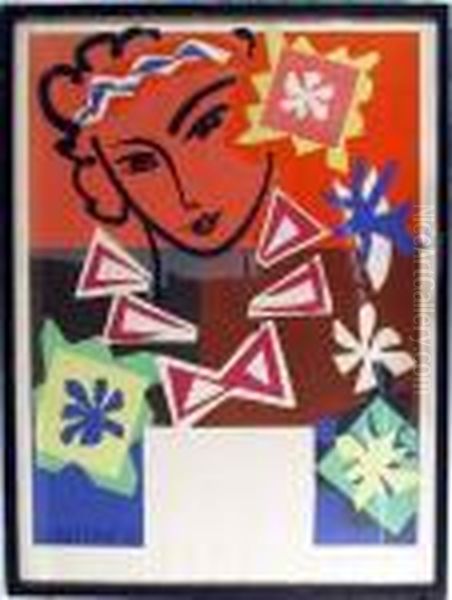 Title: Madame De Pompadour
 Year: 1951 Oil Painting by Henri Matisse