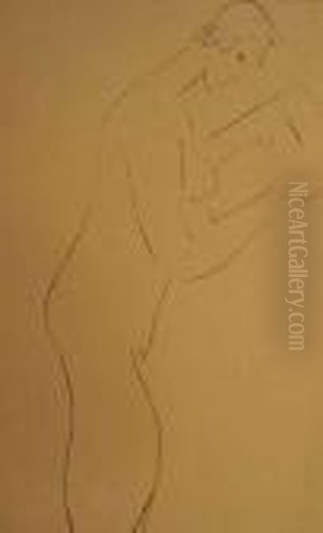 La Lecture, Nu De Profil. 1913. Oil Painting by Henri Matisse