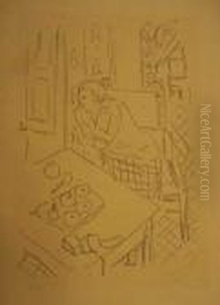 Figure Dans Un Interieur. 1925. Oil Painting by Henri Matisse