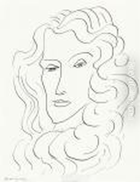 Portrait Of A Lady. Oil Painting by Henri Matisse