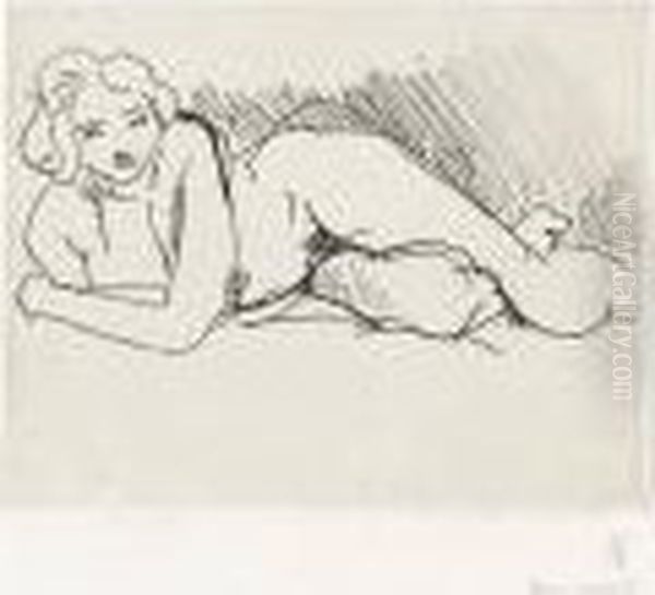 Nu Couche Oil Painting by Henri Matisse