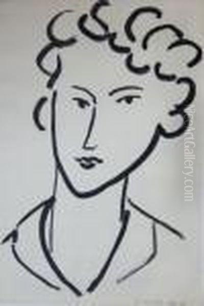 Portefeuille De 5 Reproductions 
D'apres Des Encres Sur Papier. Accompagne De La Page De Titre En 
Francais Et Japonais 50 X 40 Cm Environ L'une Bon Etat General Oil Painting by Henri Matisse