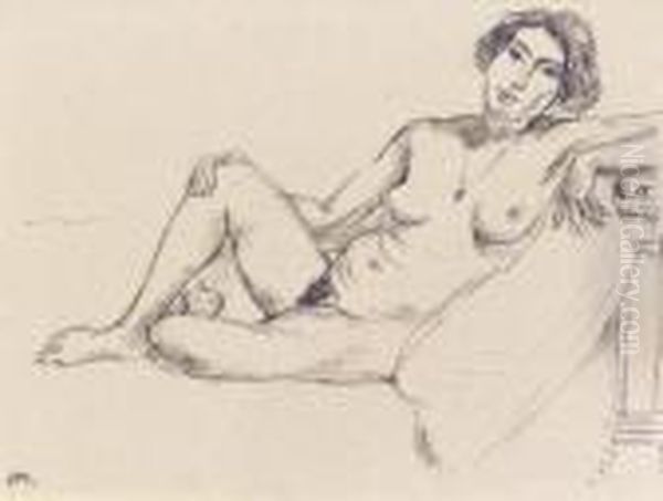 Nu Assis Oil Painting by Henri Matisse