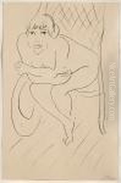 Nu Au Rocking Chair Oil Painting by Henri Matisse