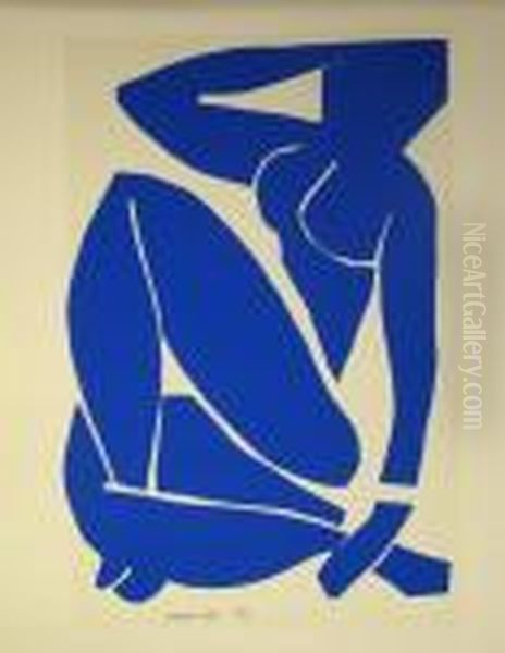 Title - Blue Nude Iv Oil Painting by Henri Matisse