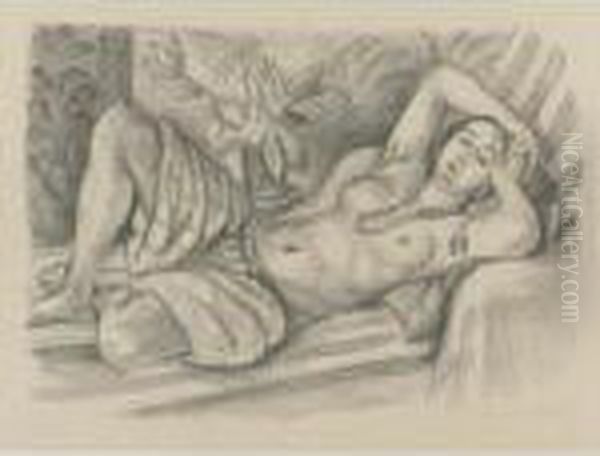 Odalisque Aux Magnolia (d. 432) Oil Painting by Henri Matisse