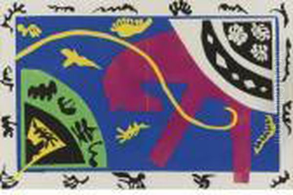 Jazz: Le Cheval, L'ecuyere Et Le Clown (see D. Bks. 22) Oil Painting by Henri Matisse
