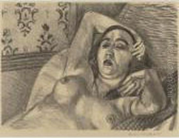 Repos Du Model (d. 416) Oil Painting by Henri Matisse