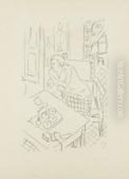 Figure Dans Un Interieur (duthuit 452) Oil Painting by Henri Matisse