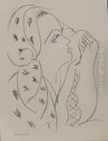 Untitled - Portrait Of A Young Woman Oil Painting by Henri Matisse