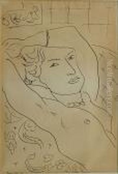 Liggend Naakt.
 Nu Couche Oil Painting by Henri Matisse