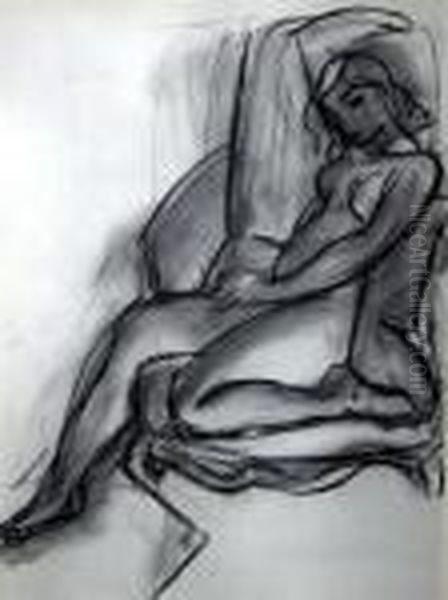 Nude On Chair Oil Painting by Henri Matisse