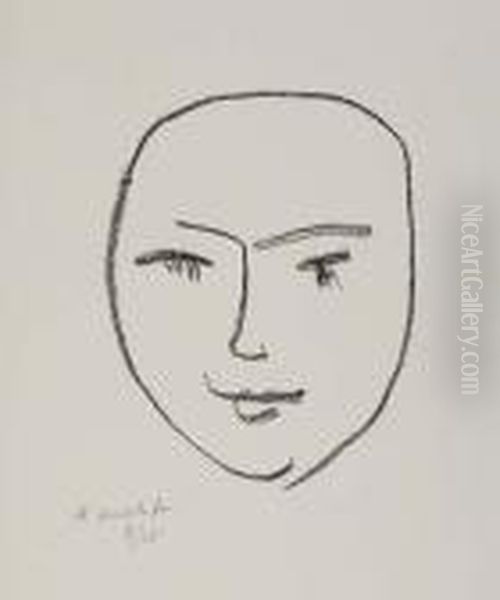 Paul Demarne, Masque Oil Painting by Henri Matisse