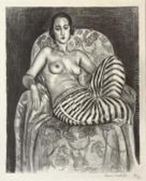 Grande Odalisque A La Culotte Bayadare Oil Painting by Henri Matisse