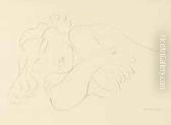 Femme Couchee Oil Painting by Henri Matisse