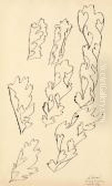 Feuilles Oil Painting by Henri Matisse