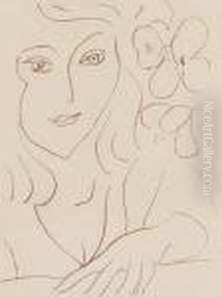 Tete De Femme Oil Painting by Henri Matisse