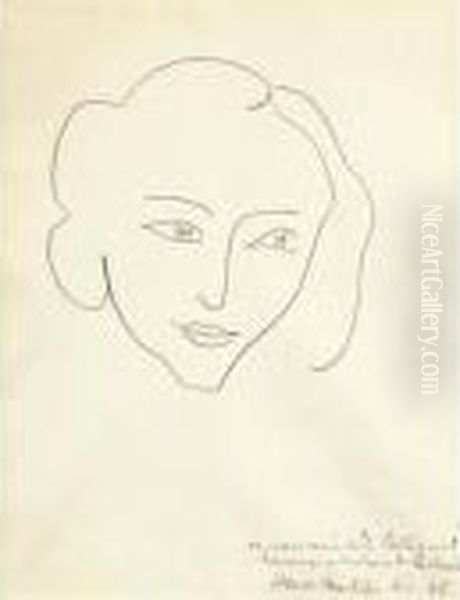 Hommage A Madame M. Luchaire Oil Painting by Henri Matisse