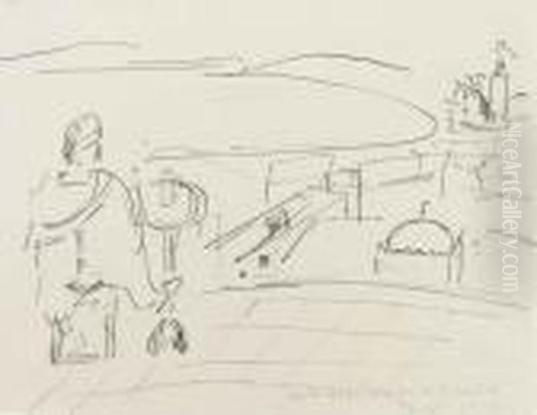 Vue Du Cafe Arabe De La Casbah, Tanger Oil Painting by Henri Matisse