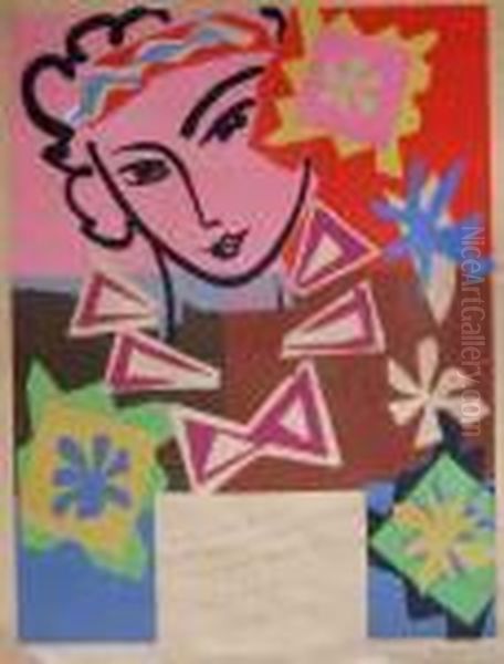 Madame De Pompadour (bal De L'ecole Des Arts Decoratifs) Oil Painting by Henri Matisse
