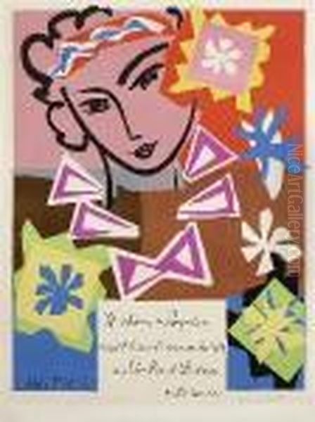 Madame De Pompadour Recoit. Ausstellungsplakat. 1951 Oil Painting by Henri Matisse