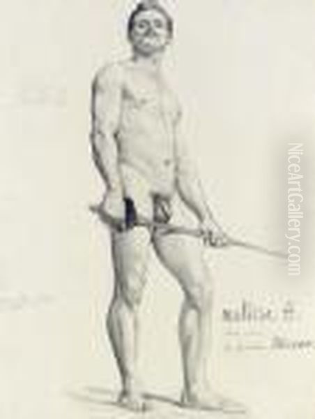 Homme Nu Avec Epee--etude D'academie Oil Painting by Henri Matisse