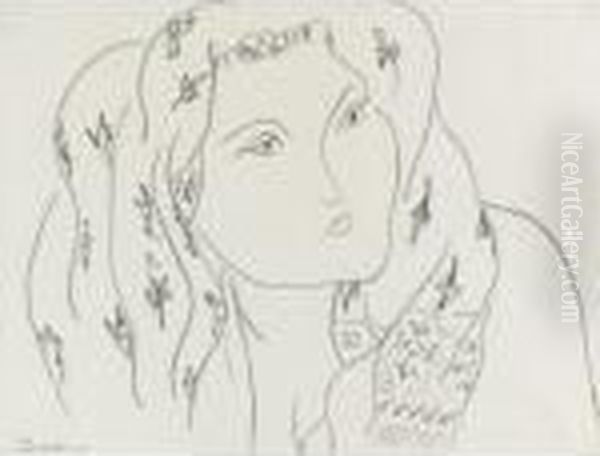 Tete D'odalisque Oil Painting by Henri Matisse