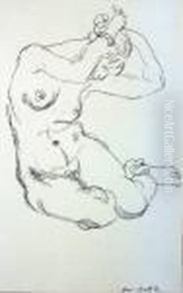 Knieender Frauenakt - Nu Oil Painting by Henri Matisse