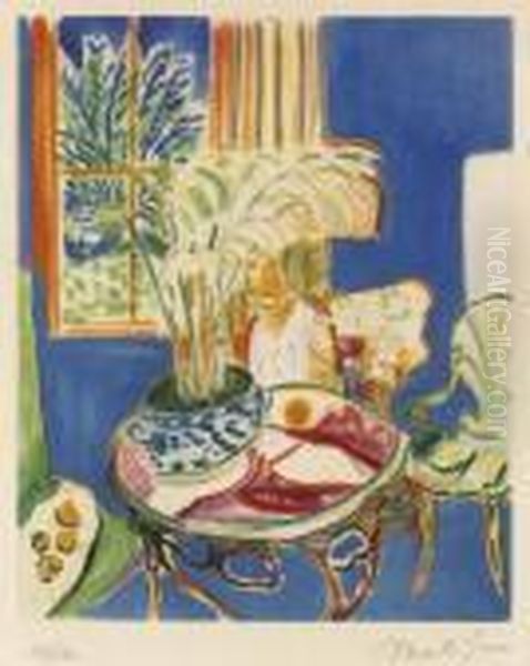 Interieur Bleu Oil Painting by Henri Matisse