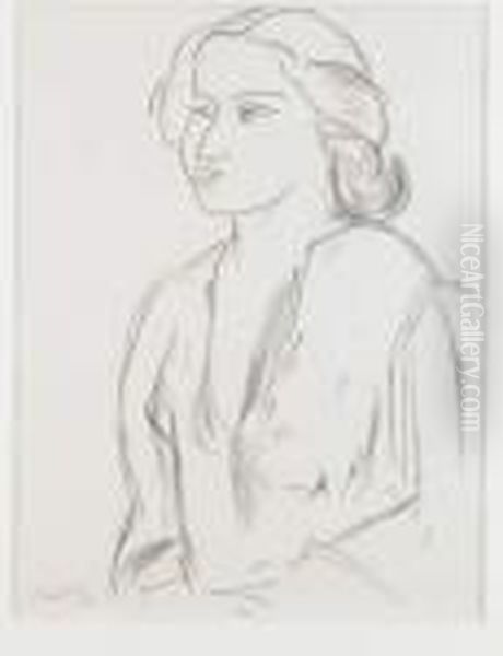 Portrait De Femme En Buste Oil Painting by Henri Matisse