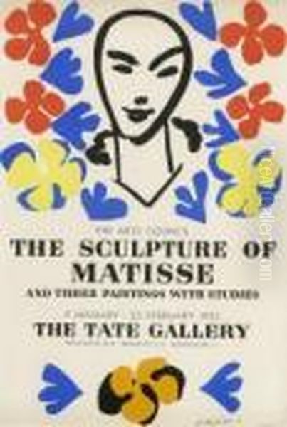 The Sculpture Of Matisse. Plakat Fur Die Tate Gallery. 1953 Oil Painting by Henri Matisse