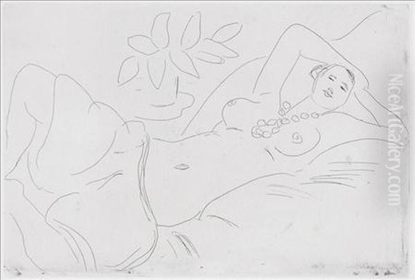 Odalisque Couchee Oil Painting by Henri Matisse