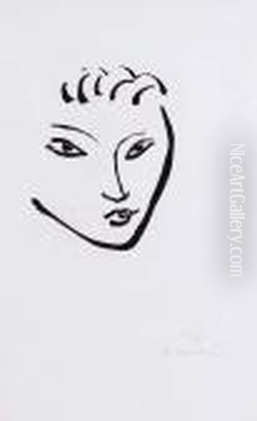 Tete De Jeune Garcon. Masque Oil Painting by Henri Matisse