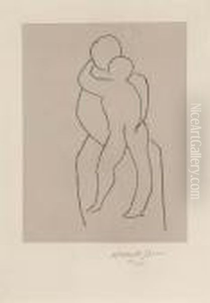 Vierge A L'enfant Debout Oil Painting by Henri Matisse