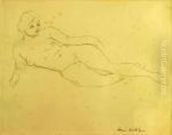 Nu Feminin Allonge, Nice Oil Painting by Henri Matisse