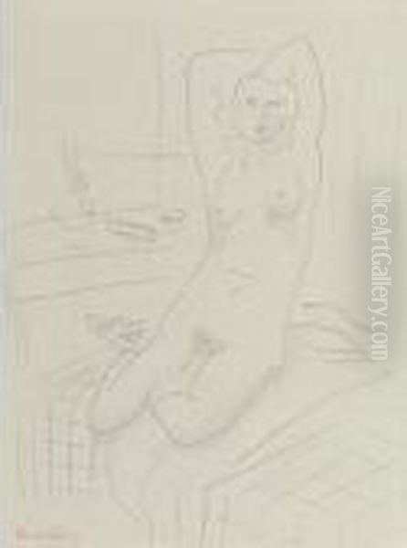 Nu Dans Interieur, Nice Oil Painting by Henri Matisse