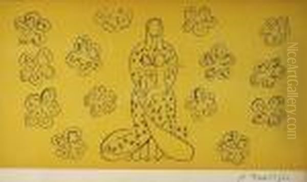 Vierge Et L'enfant. Oil Painting by Henri Matisse