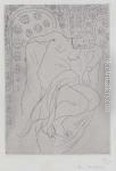 Figure Endormie Sur Fond Moucharabieh Oil Painting by Henri Matisse