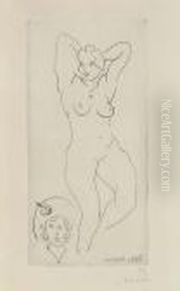 Nu. Epoque Du Chapeau Jaune Oil Painting by Henri Matisse