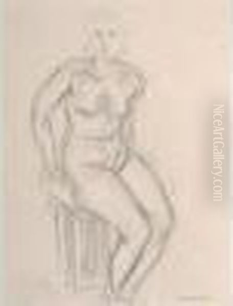 Nu Assis Oil Painting by Henri Matisse