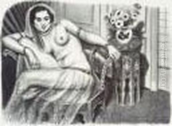 Hindoue A La Jupe De Tulle (duthuit 510) Oil Painting by Henri Matisse