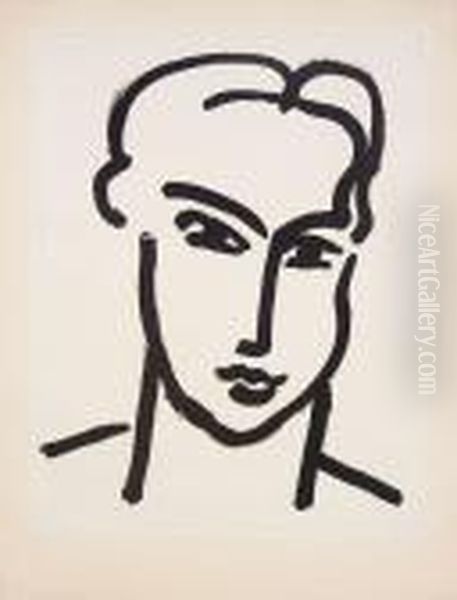 Grande Tete De Katia (d. 814) Oil Painting by Henri Matisse