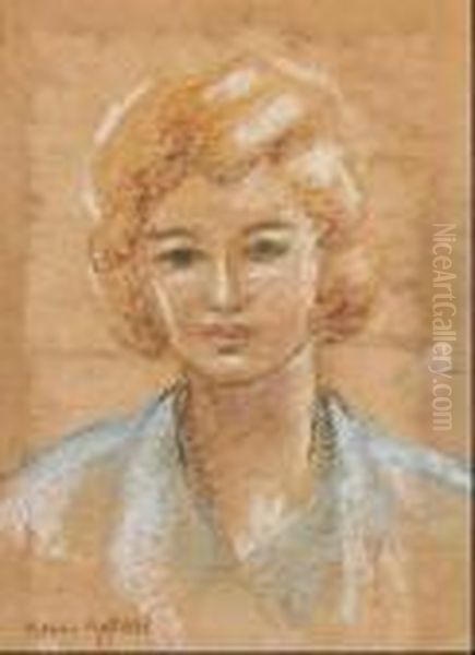 Young Woman In Blue Oil Painting by Henri Matisse