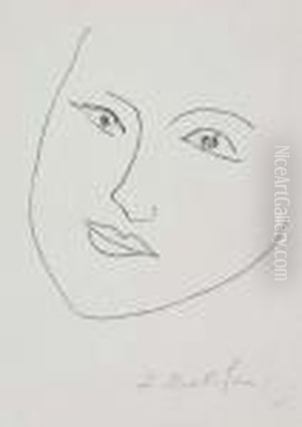 Tete De Femme Oil Painting by Henri Matisse