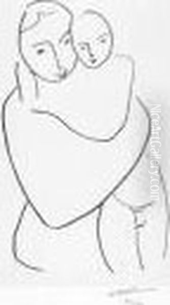 Vierge Et Enfant Oil Painting by Henri Matisse