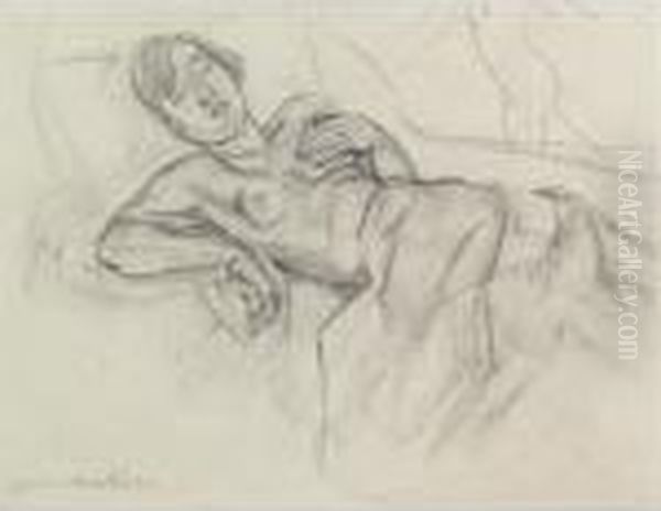 Reclining Nude Oil Painting by Henri Matisse