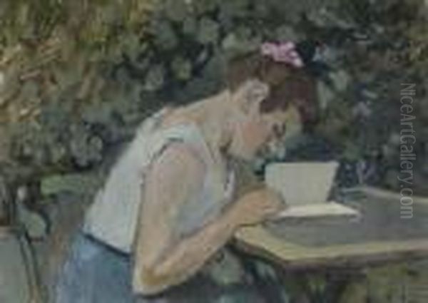 Femme Lisant Dans Un Jardin Oil Painting by Henri Matisse