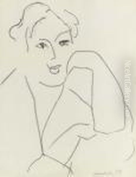 Portrait De Femme Oil Painting by Henri Matisse